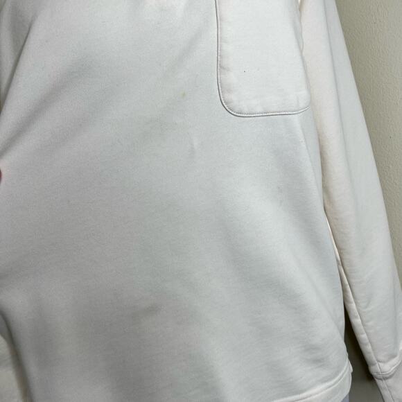 Norse Projects Jorn Quarter Zip Pullover Small Mens Cream Relaxed Casual Preppy - Picture 8 of 9